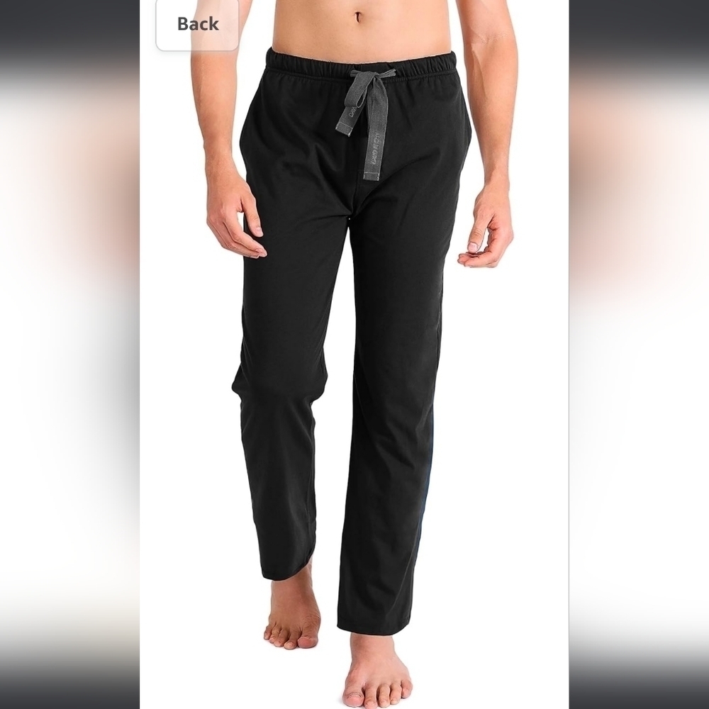 David archy men's cotton pajama bottoms medium new